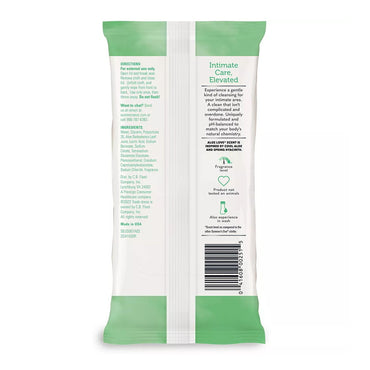 Summers Eve Feminine Cleansing Cloths for Sensitive Skin, Aloe Love, 32 Ea