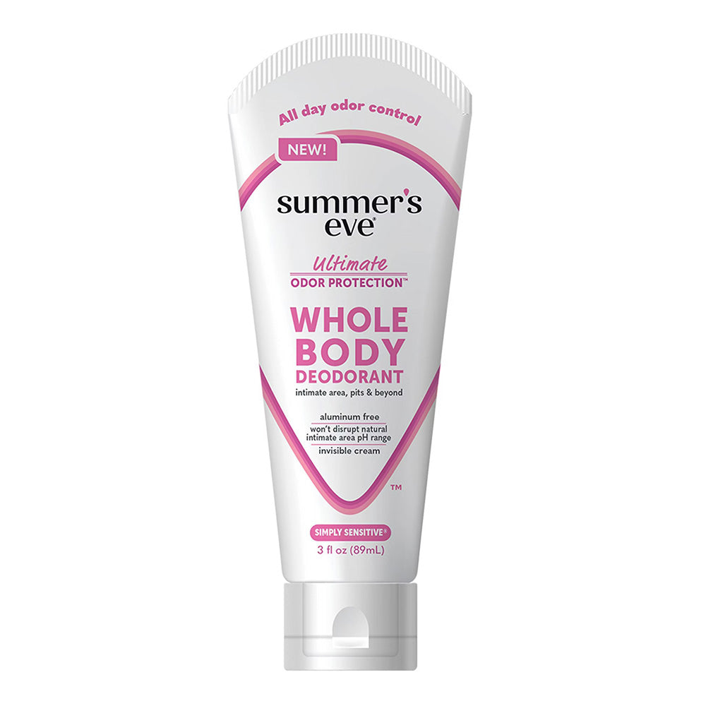 Summers Eve Simply Sensitive Ultimate Odor Protection Whole Body Deodorant 3Oz (89ml)
