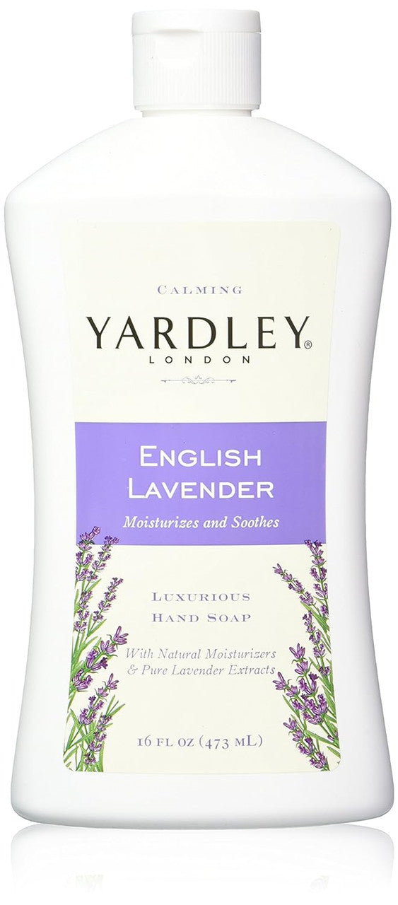 Yardley London Luxurious Liquid Hand Soap, Flowering English Lavender, 16 Oz