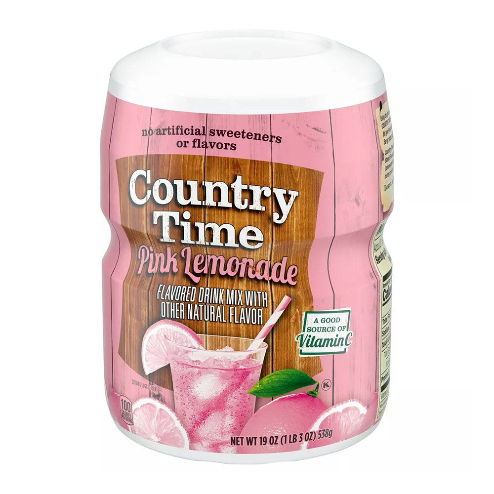 Country Time Pink Lemonade Naturally Flavored Powdered Drink Mix, 19 Oz