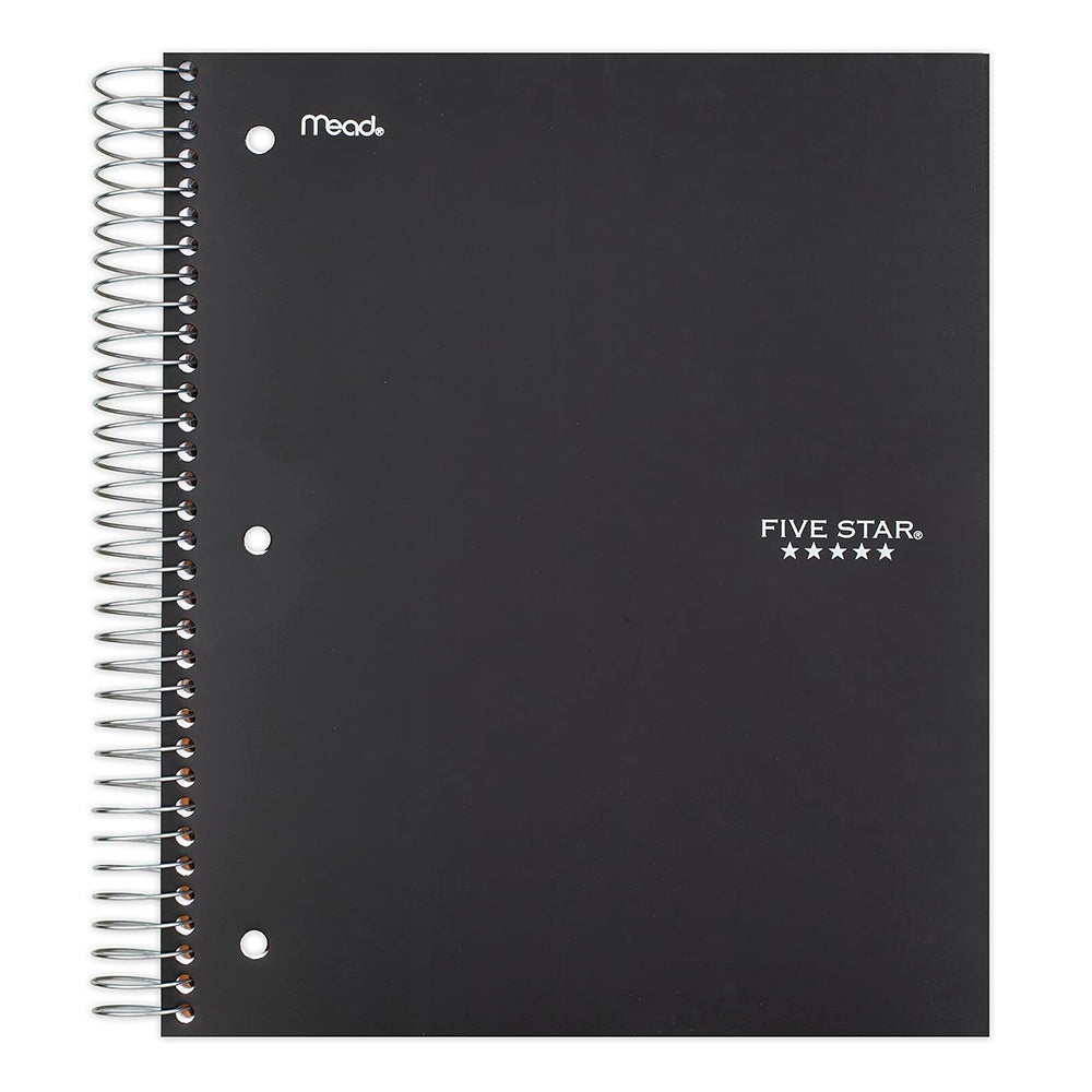 Mead Five Star Three Subject Notebook Wide Rule Durable School Notebook 1Ea