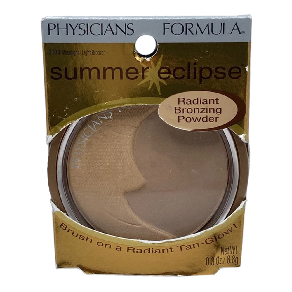 Physicians Formula Summer Eclipse Radiant Bronzing Powder Moonlight Light Bronzer 0.3Oz (8.8g)