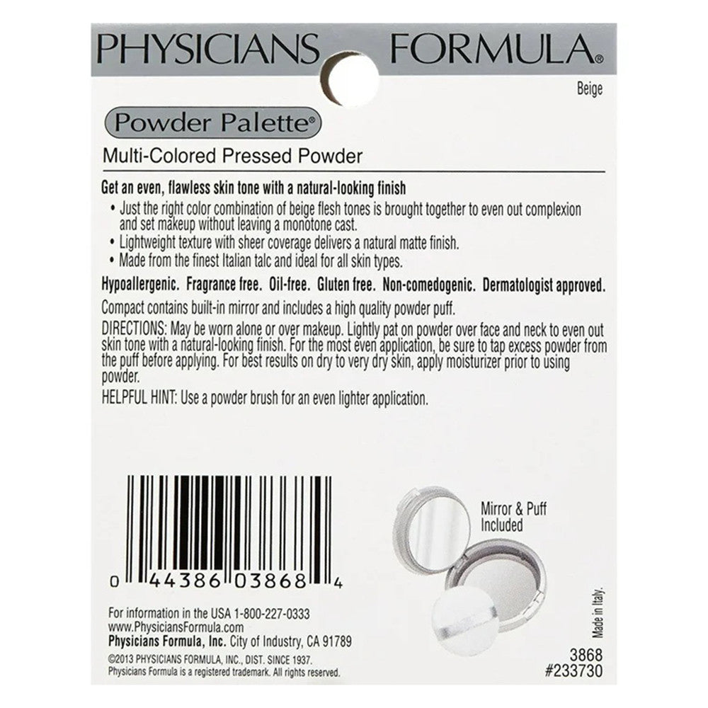 Physicians Formula Powder Palette Multi Colored Pressed Powder, Beige, 0.3 Oz