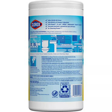 Clorox Disinfecting Wipes Bleach Free Cleaning Wipes, 75 Ct