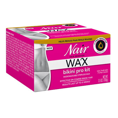 Nair Hair Remover Wax Bikini Pro Kit with Pro Sensitive Complex, 3.5 Oz