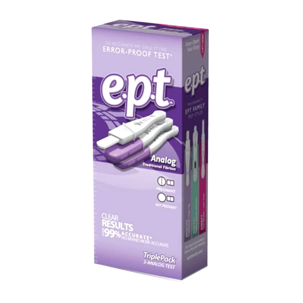 EPT Analog Pregnancy Test, 3 Ea