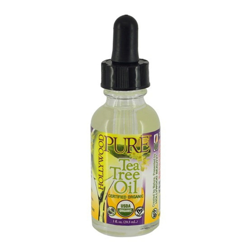 Organic Pure Tea Tree Oil By Hollywood Beauty, 1 Oz