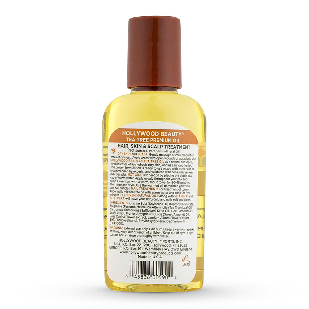 Hollywood Beauty Tea Tree Oil Skin and Scalp Treatment, 2 Oz