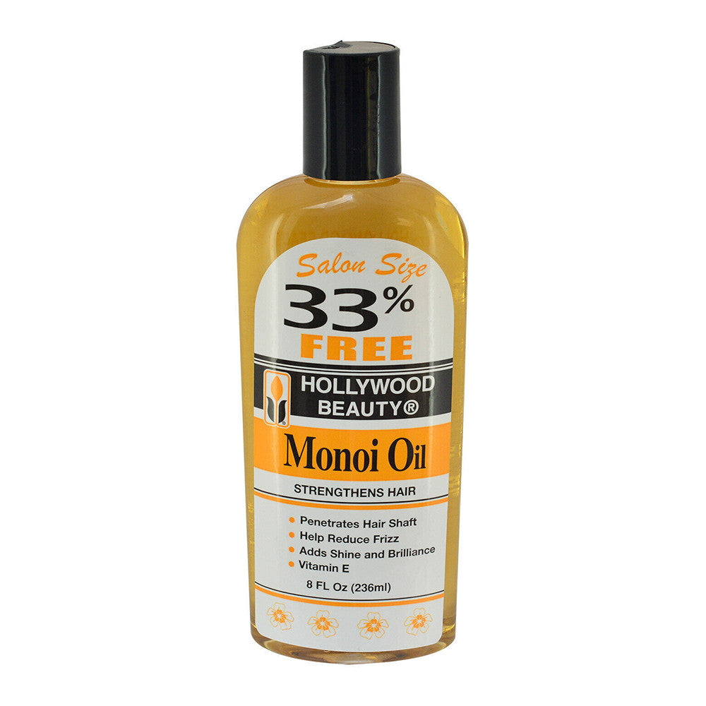 Hollywood Beauty Monoi Oil Scalp Treatment, Strengthens Hair, 8 Oz