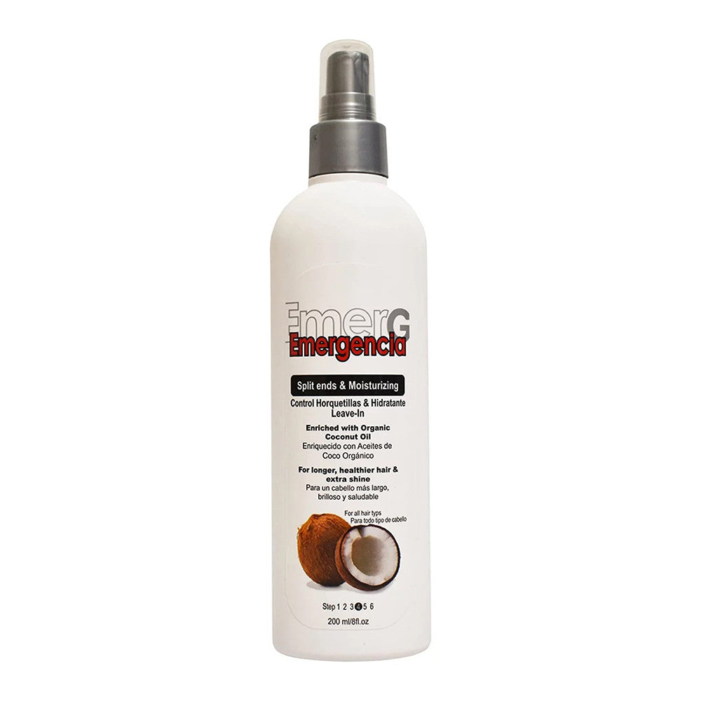 Emergencia Split Ends And Moisturizing Coconut Leave In Conditioner, 8 Oz