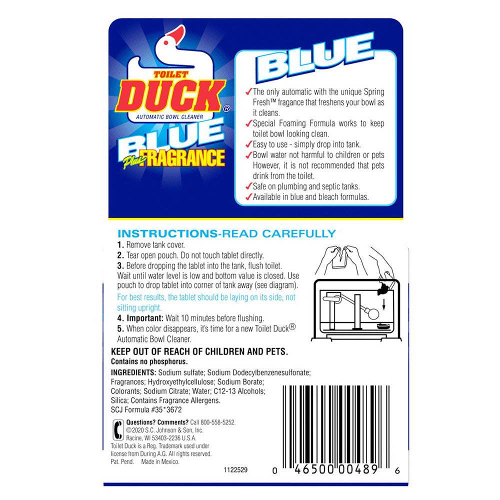 Toilet Duck Fragrance Block Blue Fragrance, 1.7 Oz