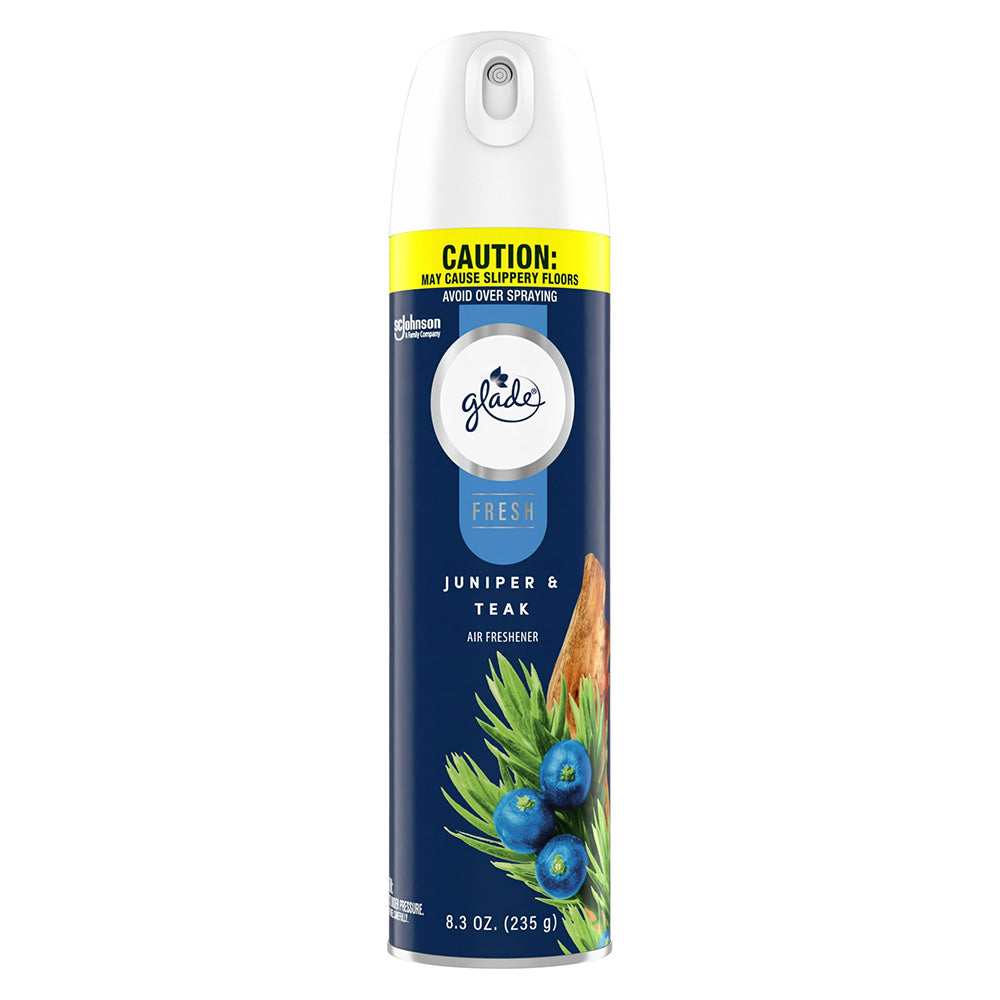 Glade Room Air Freshener Aerosol Spray Juniper for Eliminating Odors and Freshening the Air 8.3Oz (235g)