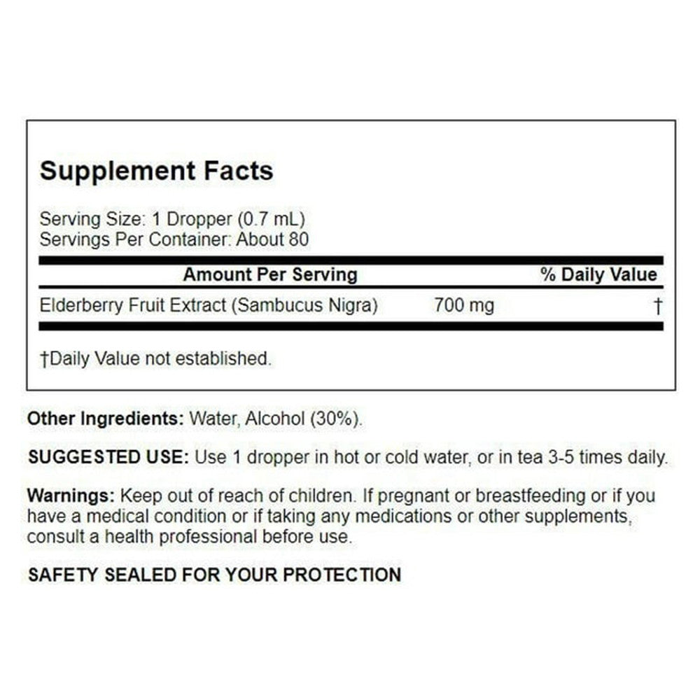 Quantum Health Elderberry Liquid Immune Support Dietary Supplement Drops, 2 Oz