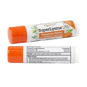 Quantum Health Super Lysine Plus Lip Protectant, Tangerine Flavor, SPF 21