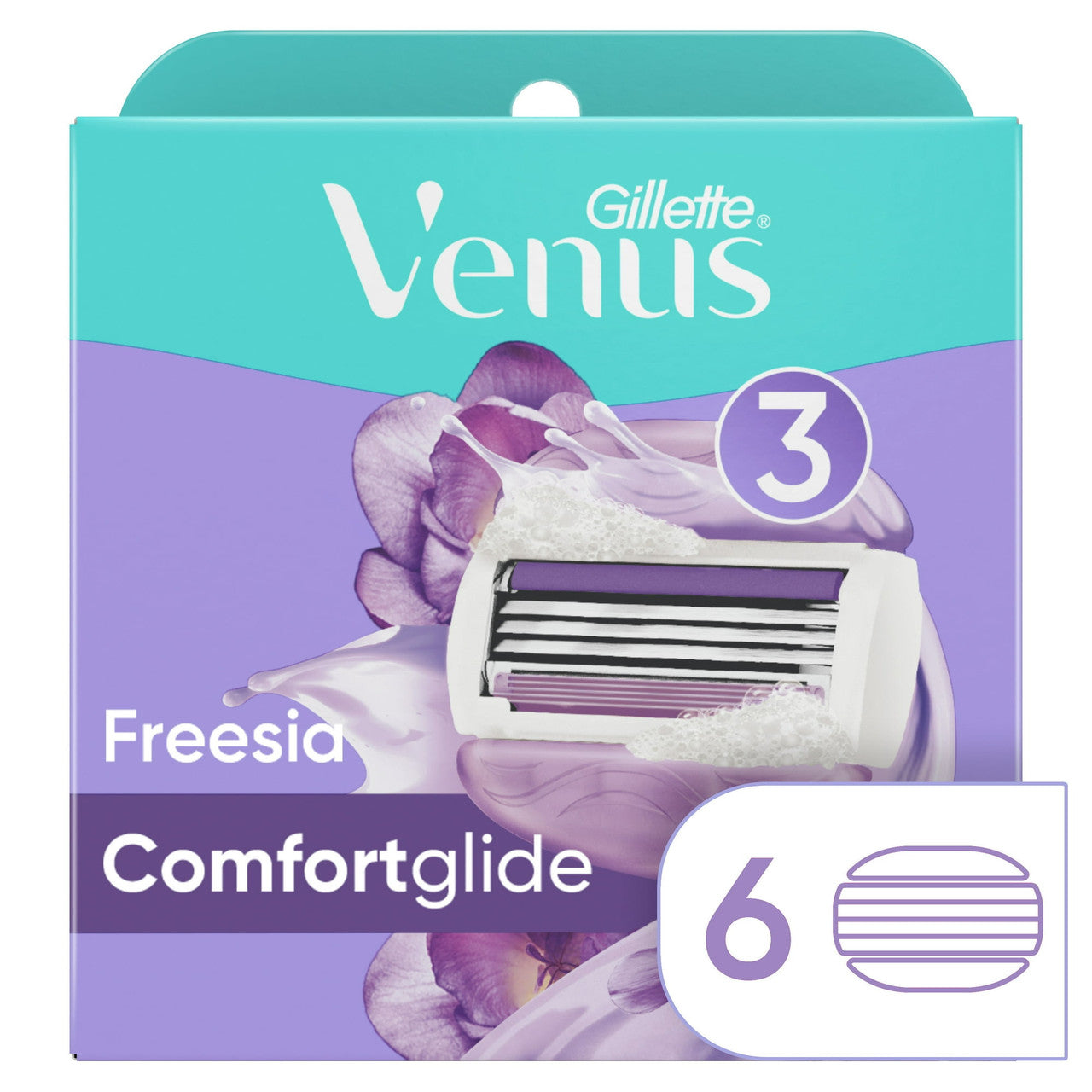 Gillette Venus Breeze Blades Refill Cartridges for Women, 6/Pack