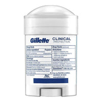 Gillette Clinical Protection Soft Solid Antiperspirant Deodorant, Arctic Ice, 1.7 Oz