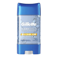Gillette Clear Shield Gel Antiperspirant and Deodorant for Men Fresh Amber Scent, 3.8 Oz