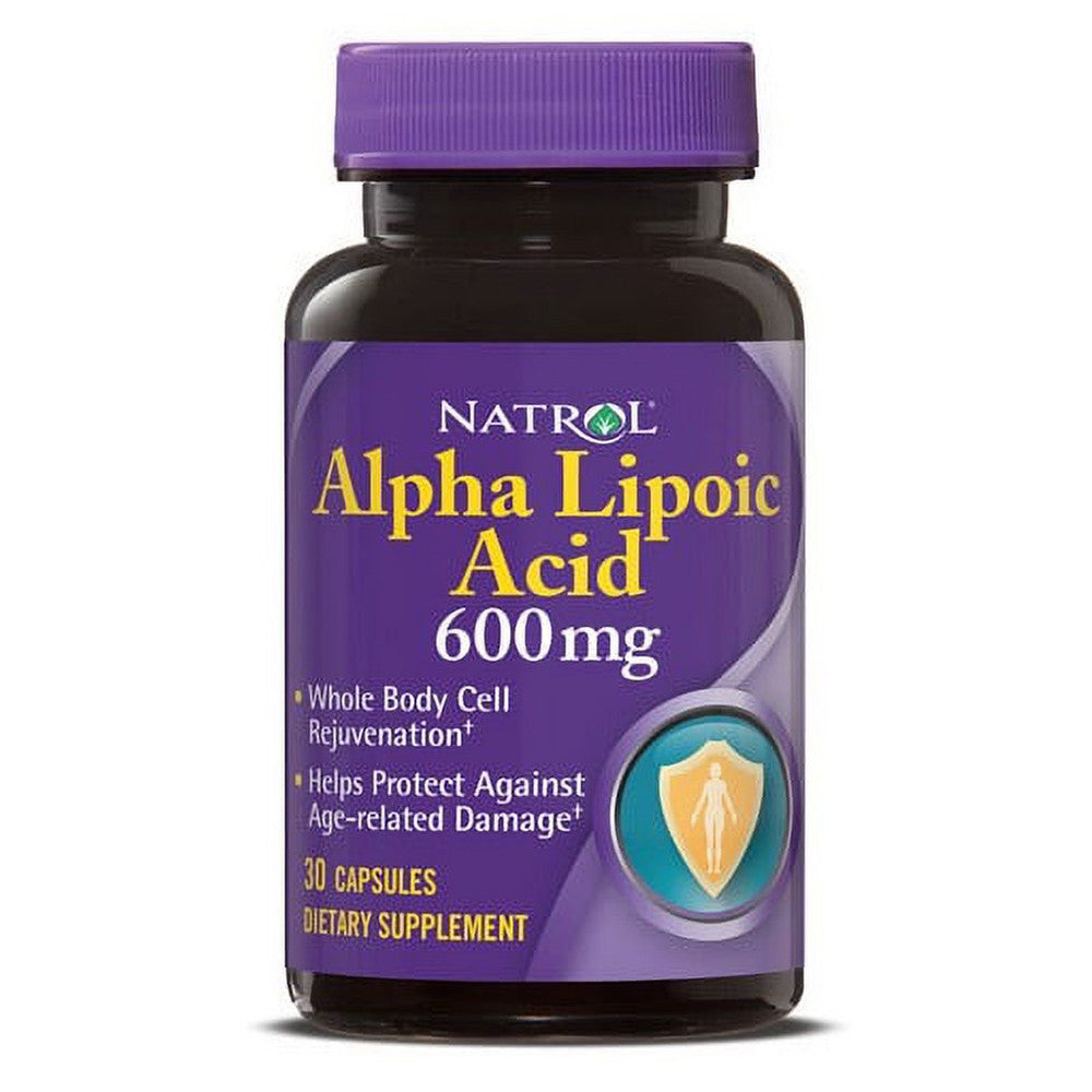 Natrol Alpha Lipoic Acid Capsule 600Mg, 30 Ea