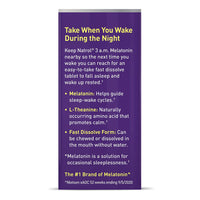 Natrol Melatonin Fast Dissolve 3 Mg Sleep Supplement Tablets, 60 Ea