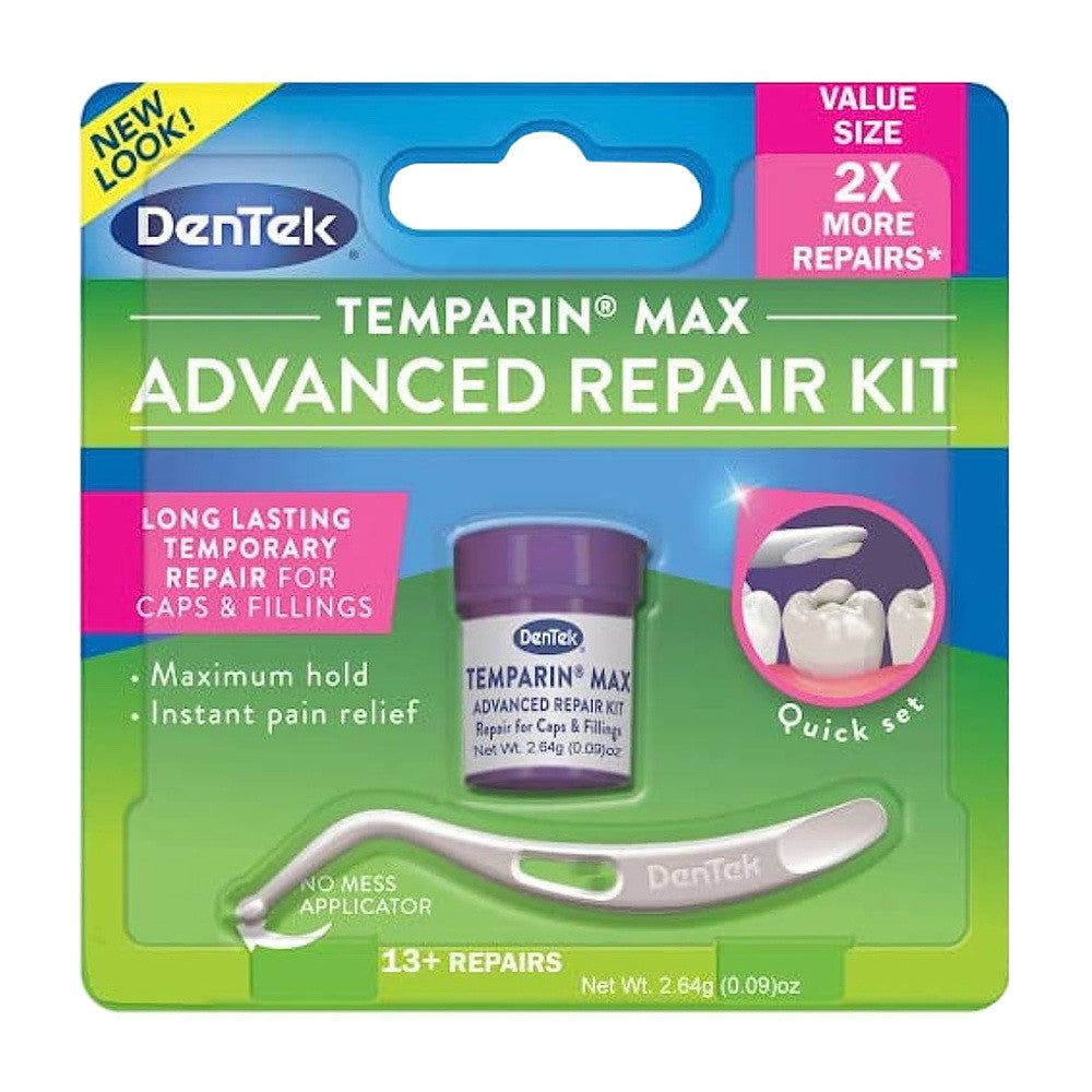 DenTek Temparin Max Long Lasting Temporary Repair Caps & Fillings, 1 Ea