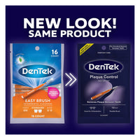 Dentek Easy Brush Cleaners For Plaque, 16 Ea