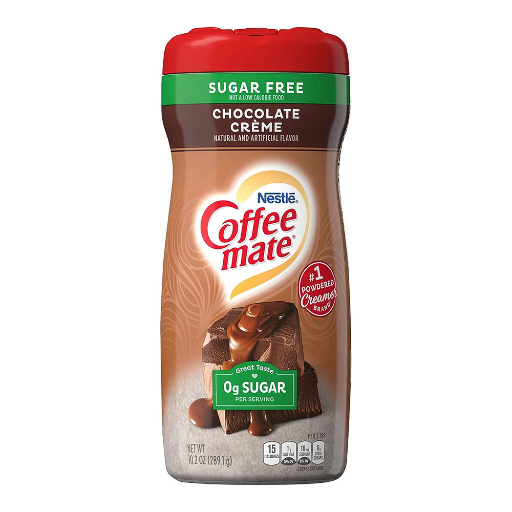 Nestle Coffee Mate Sugar Free Chocolate Creme Coffee Powder 10.2 Oz