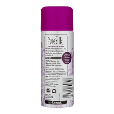 Pure Silk Spa Therapy Moisturizing Shave Cream For Women Raspberry Mist With Aloe Infusion, 5 Oz