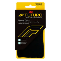 Futuro Opaque Tights 15-20 Mmhg Moderate Large Black Pair, 1 Ea