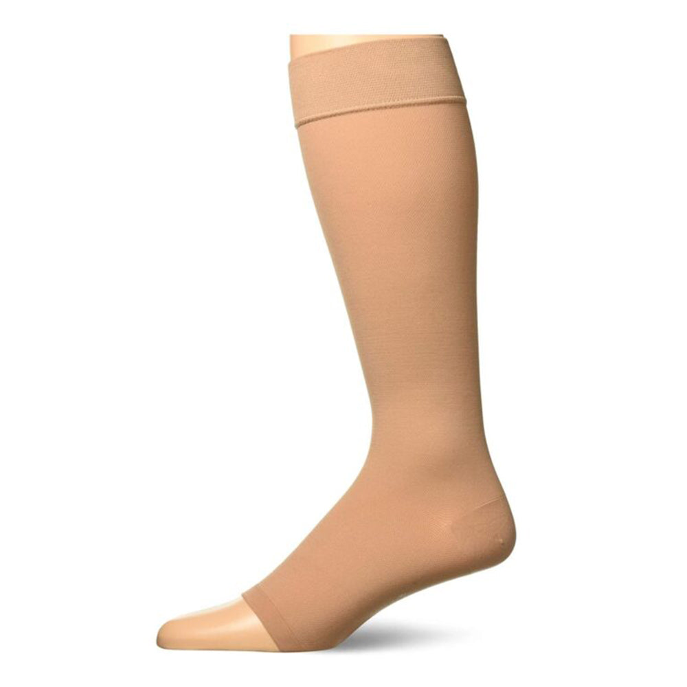 Futuro Medical Compression Open Toe Knee Length Stockings Unisex Medium Beige 1Ea