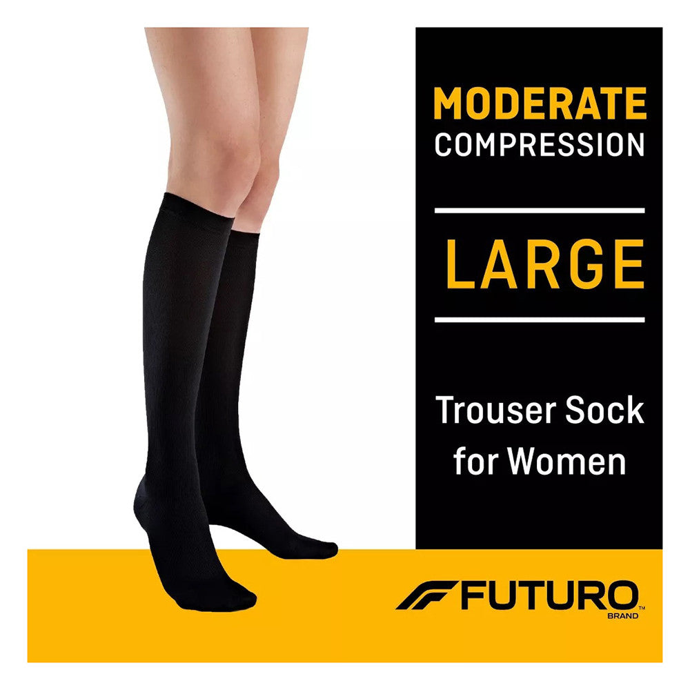 Futuro Trouser Socks For Women, Relieves Spider and Varicose Veins, 1 Ea