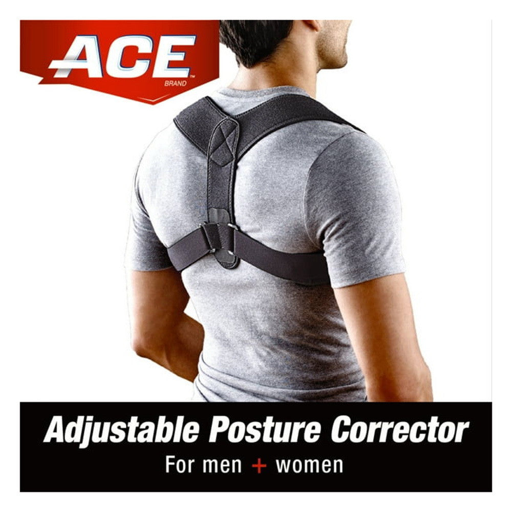 Ace Brand Posture Corrector, Black, One Size Fits Most, 1 Ea