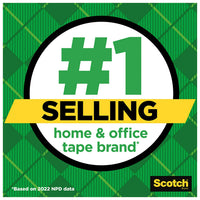 3M Scotch Magic Transparent Tape 0.75 Inc x 300 Inc, 3 Rolls