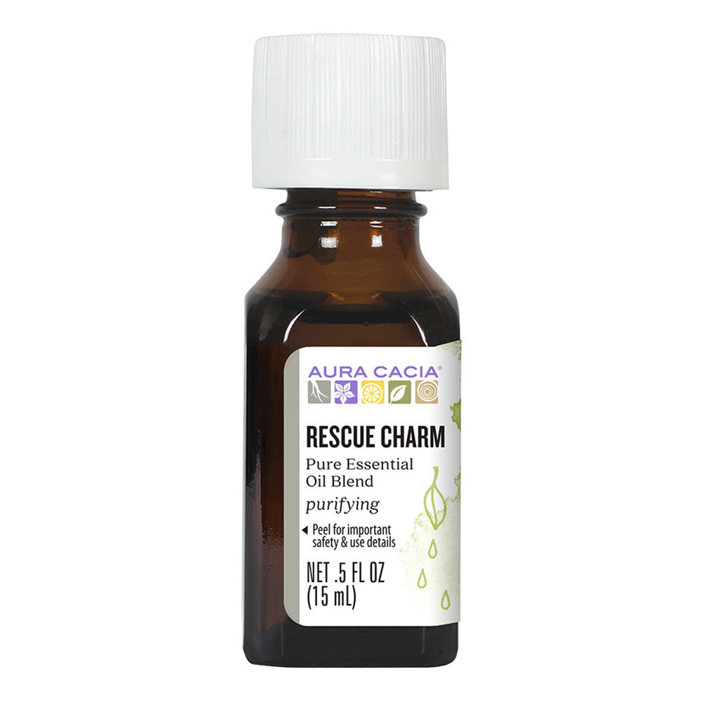 Aura Cacia Rescue Charm Essential Oil Blend, 0.5 Oz