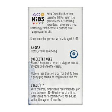 Aura Cacia Kids Bedtime Pure Essential Oil Blends, 0.25 Oz
