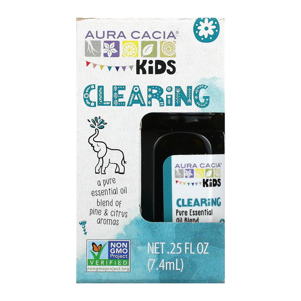 Aura Cacia Kids Clearing Pure Essential Oil Blends, 0.25 Oz