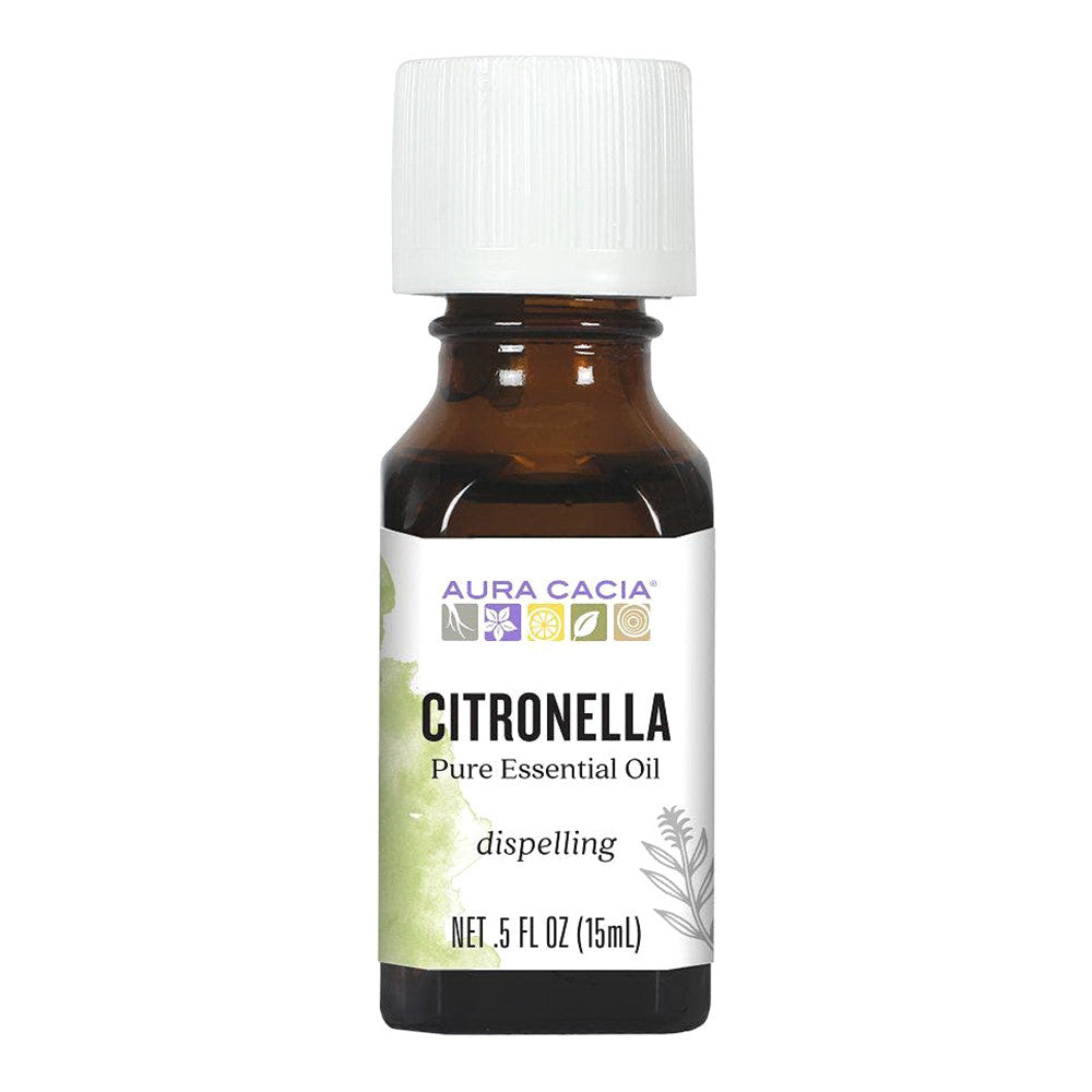 Aura Cacia 100% Pure Essential Oil Stabilizing Citronella Java, 0.5 Oz