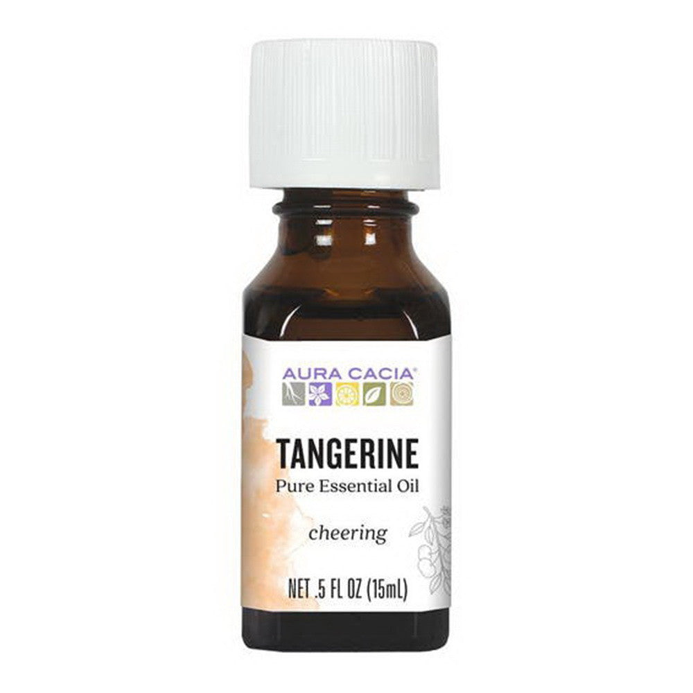 Aura Cacia 100% Pure Aromatherapy Tangerine Essential Oil, 0.5 Oz