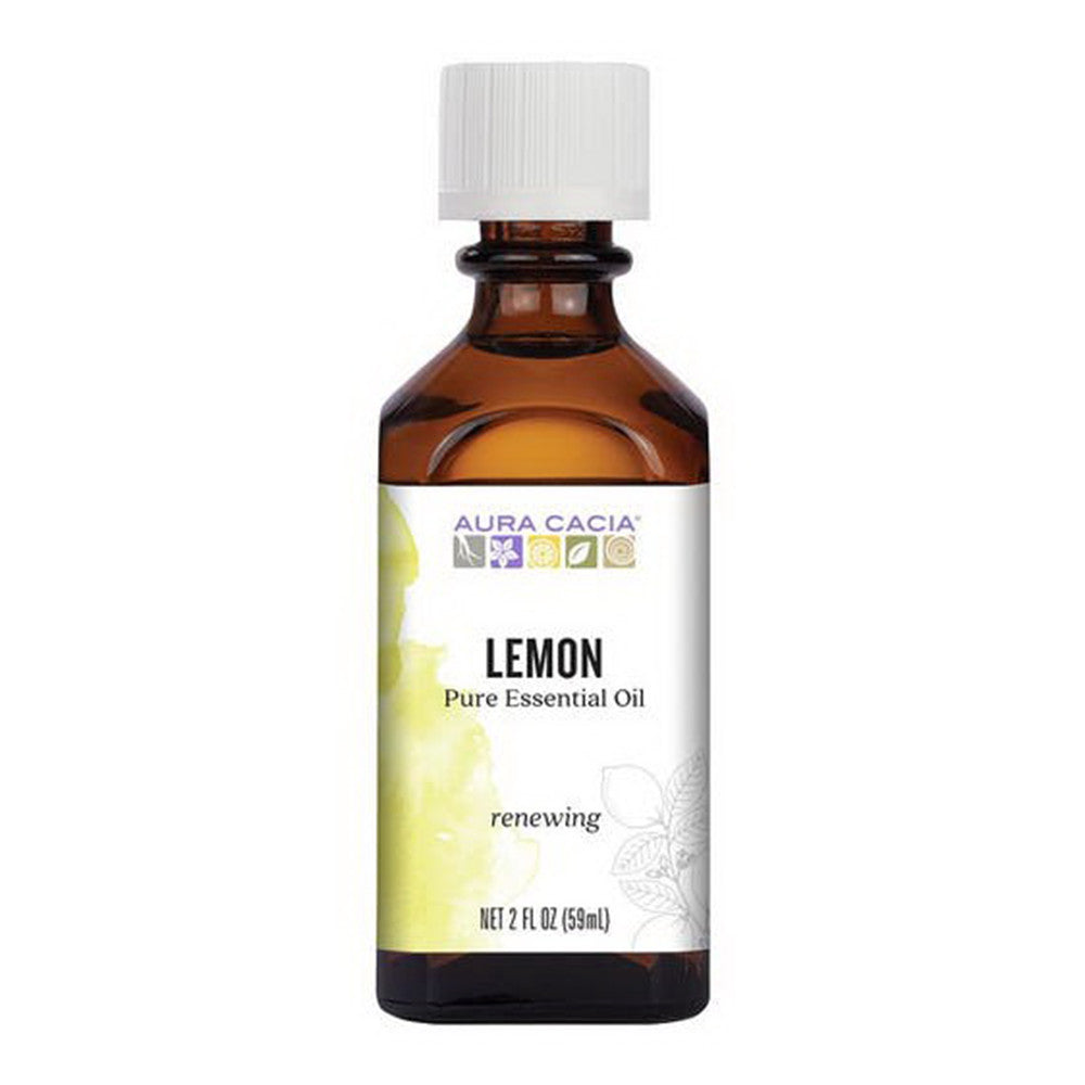 Aura Cacia Renewing 100% Pure Essential Oil, Lemon, 2 oz