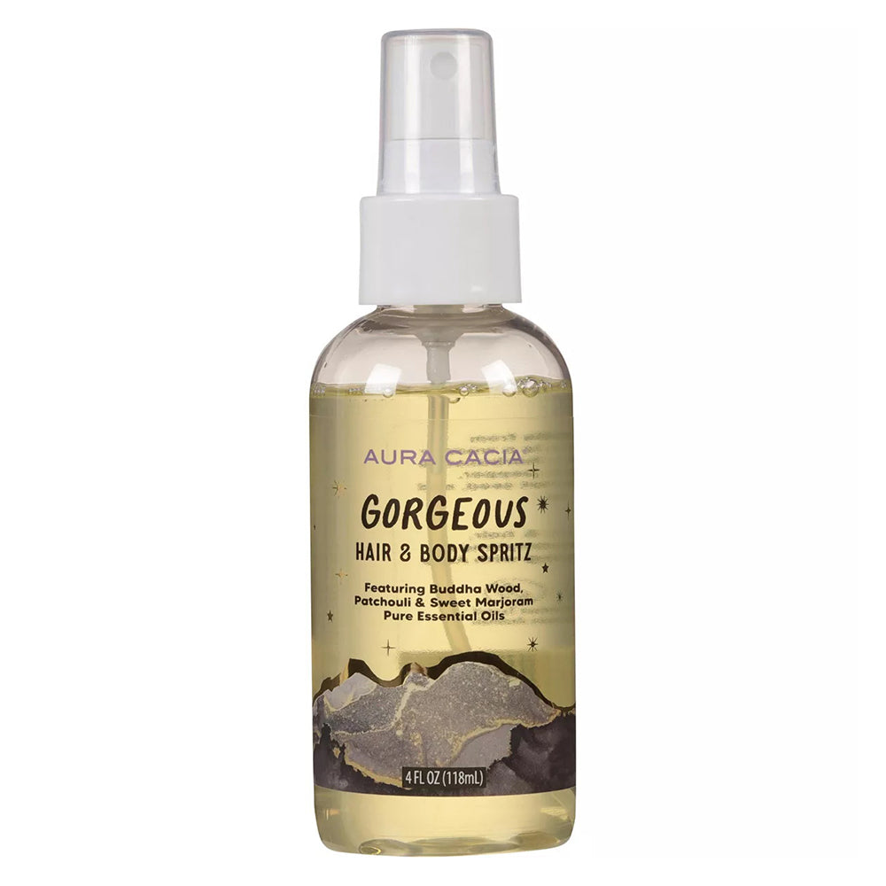 Aura Cacia Gorgeous Body Mist for Refreshing Body and Hair with Woodsy Aroma 4Oz (118ml)