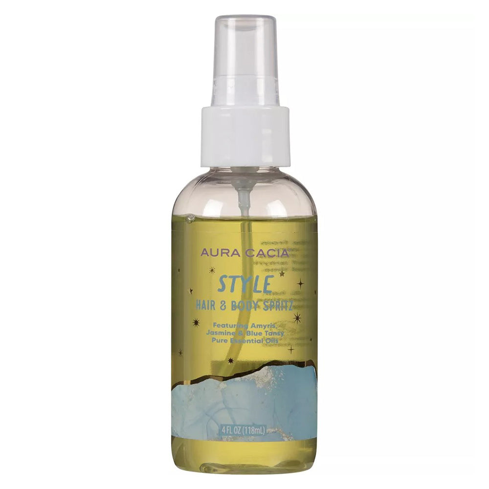 Aura Cacia Style Hair and Body Spritz Jasmine Pure Essential Oils 4Oz (118ml)