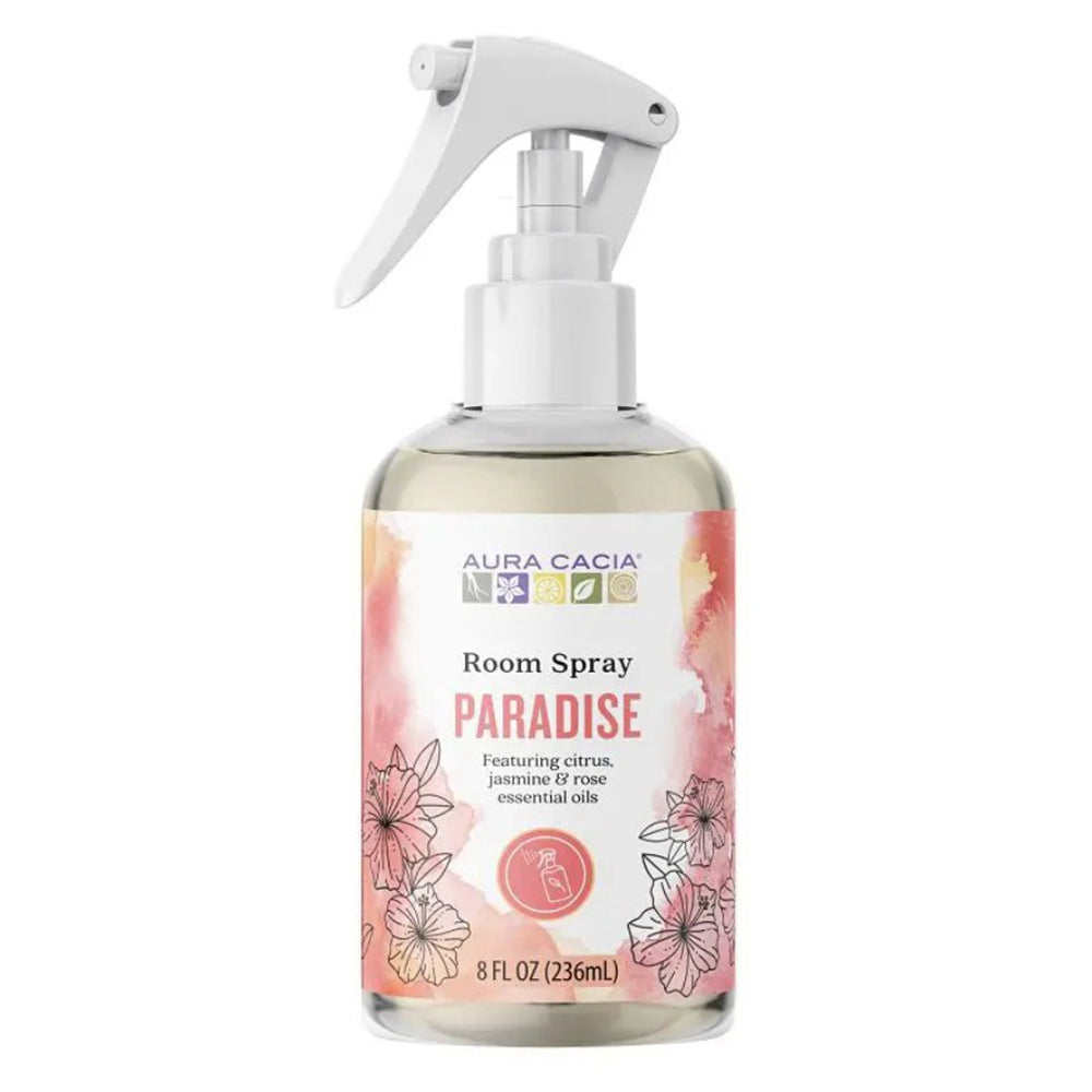Aura Cacia Paradise Room Spray for Naturally Scenting Spaces 8Oz (236ml)