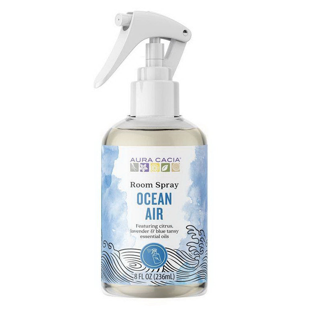 Aura Cacia Ocean Air Room Spray Featuring Citrus Lavender and Blue Tansy with Essential Oils 8Oz (236ml)