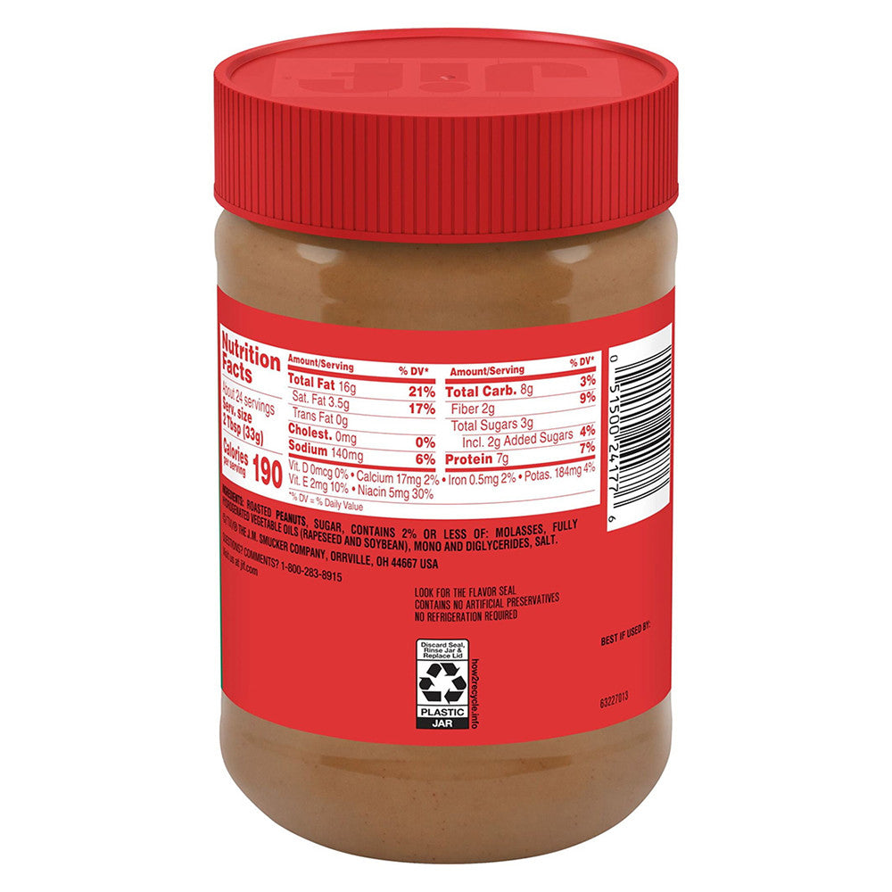 Jif Creamy Peanut Butter Jar, 28 Oz