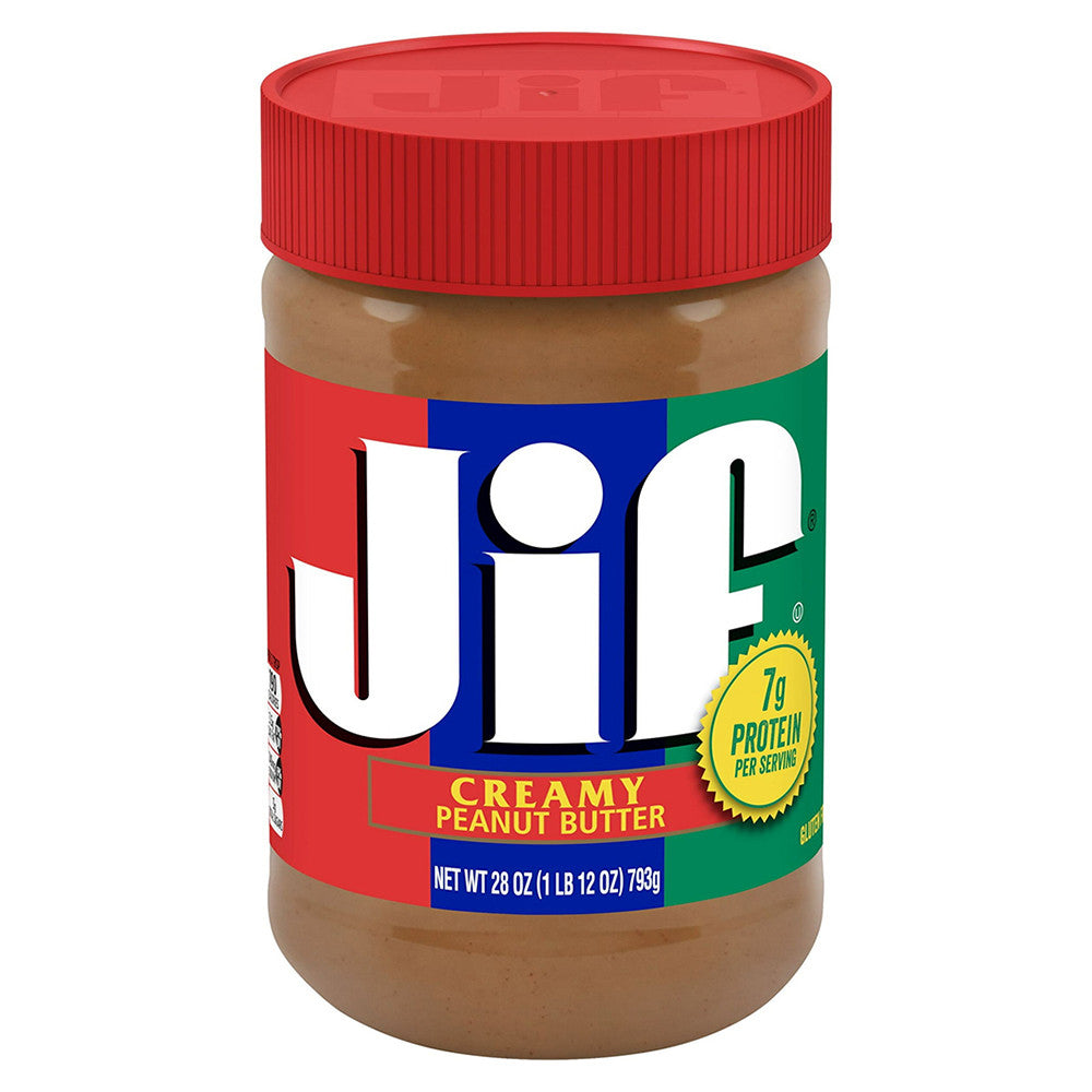 Jif Creamy Peanut Butter Jar, 28 Oz