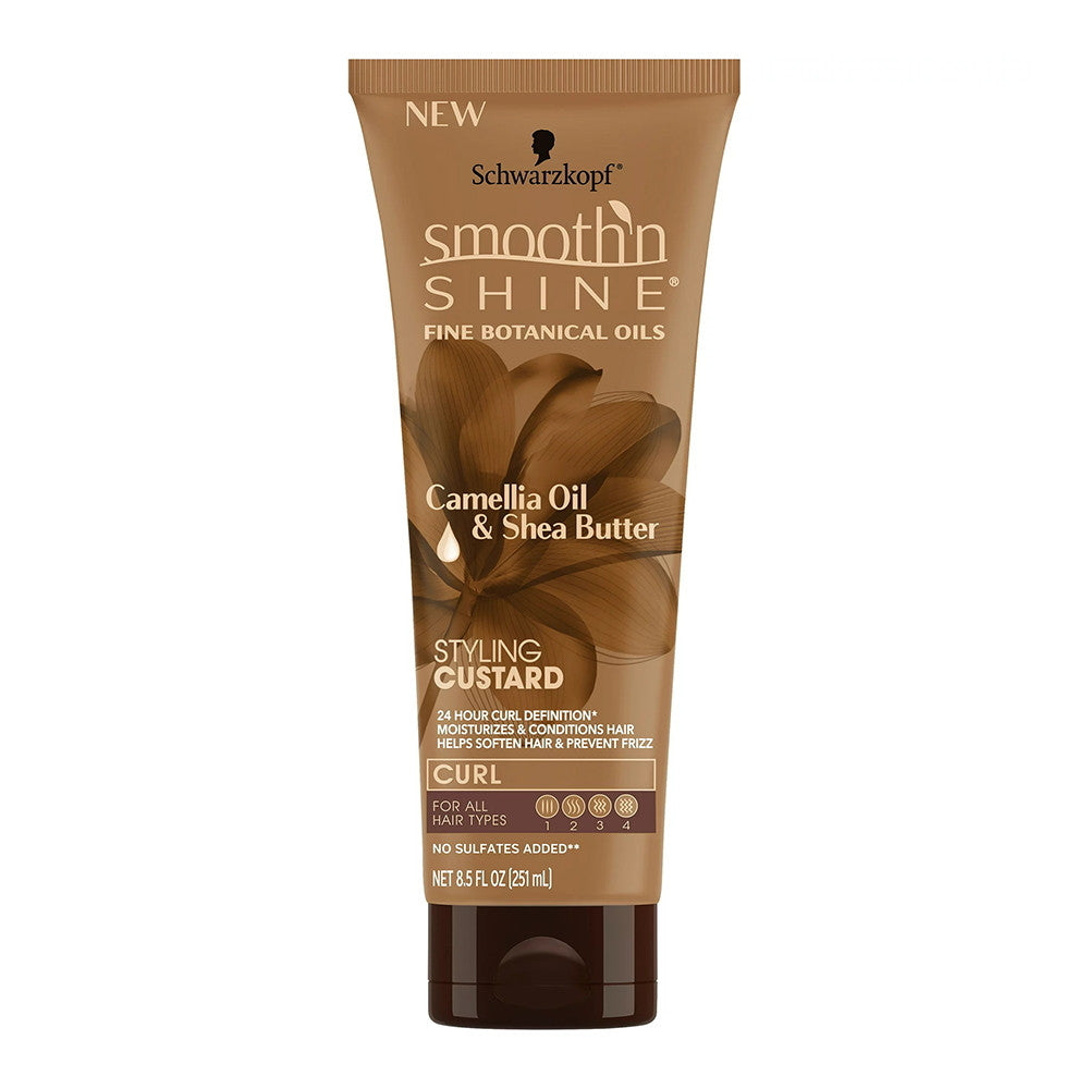 Smooth N Shine Fine Botanical Oil, Curl Styling Custard, 8.5 Oz