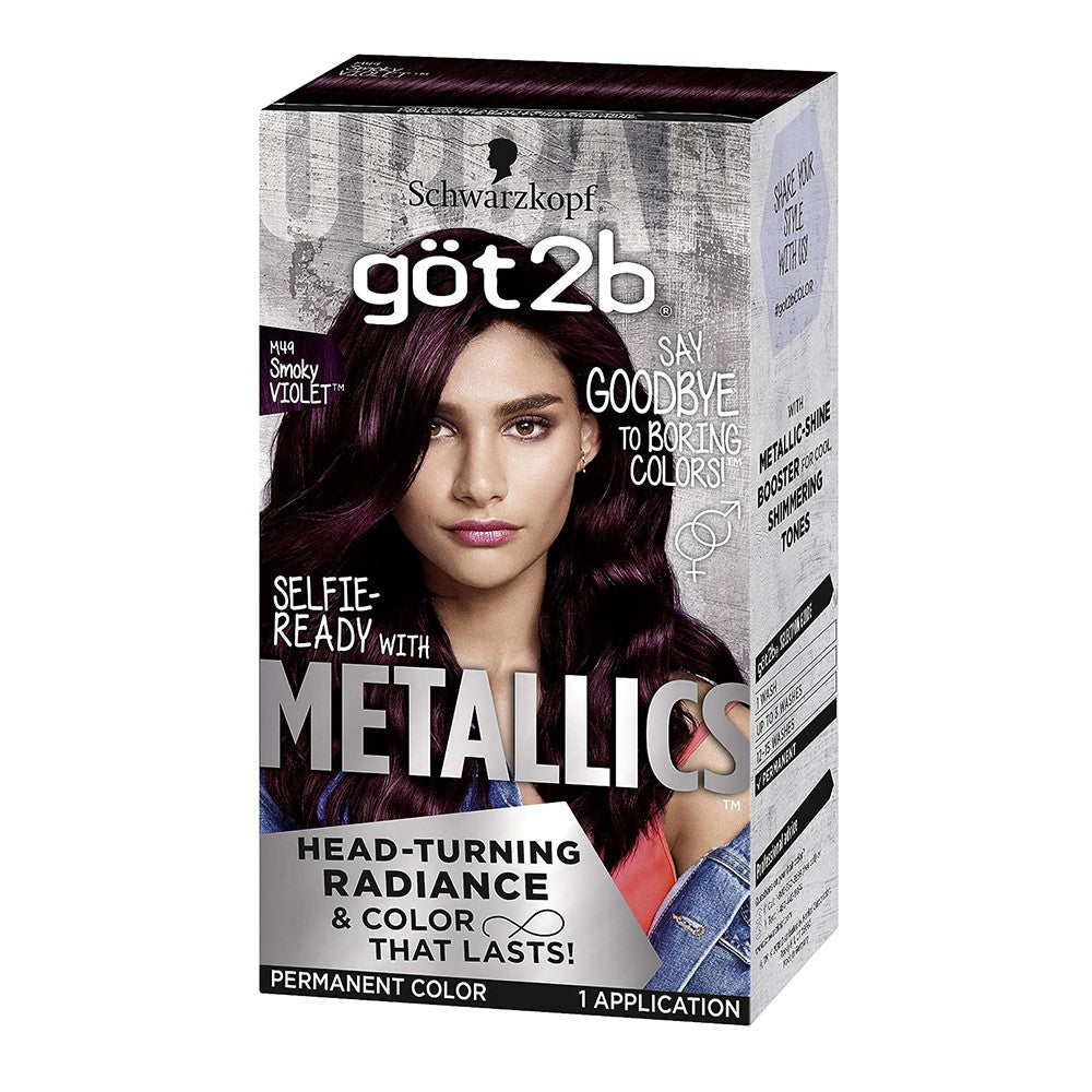 Got 2b Metallics Permanent Hair Color M49, Smoky Violet, 1 Ea