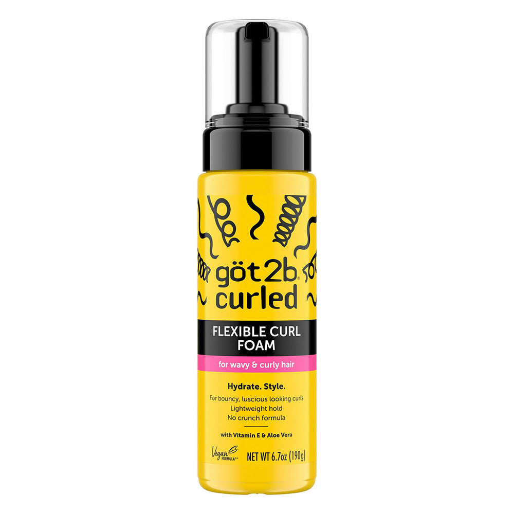 Got2b Curled Flexible Curl Foam for Wavy and Curly Hair 6.7Oz (190g)