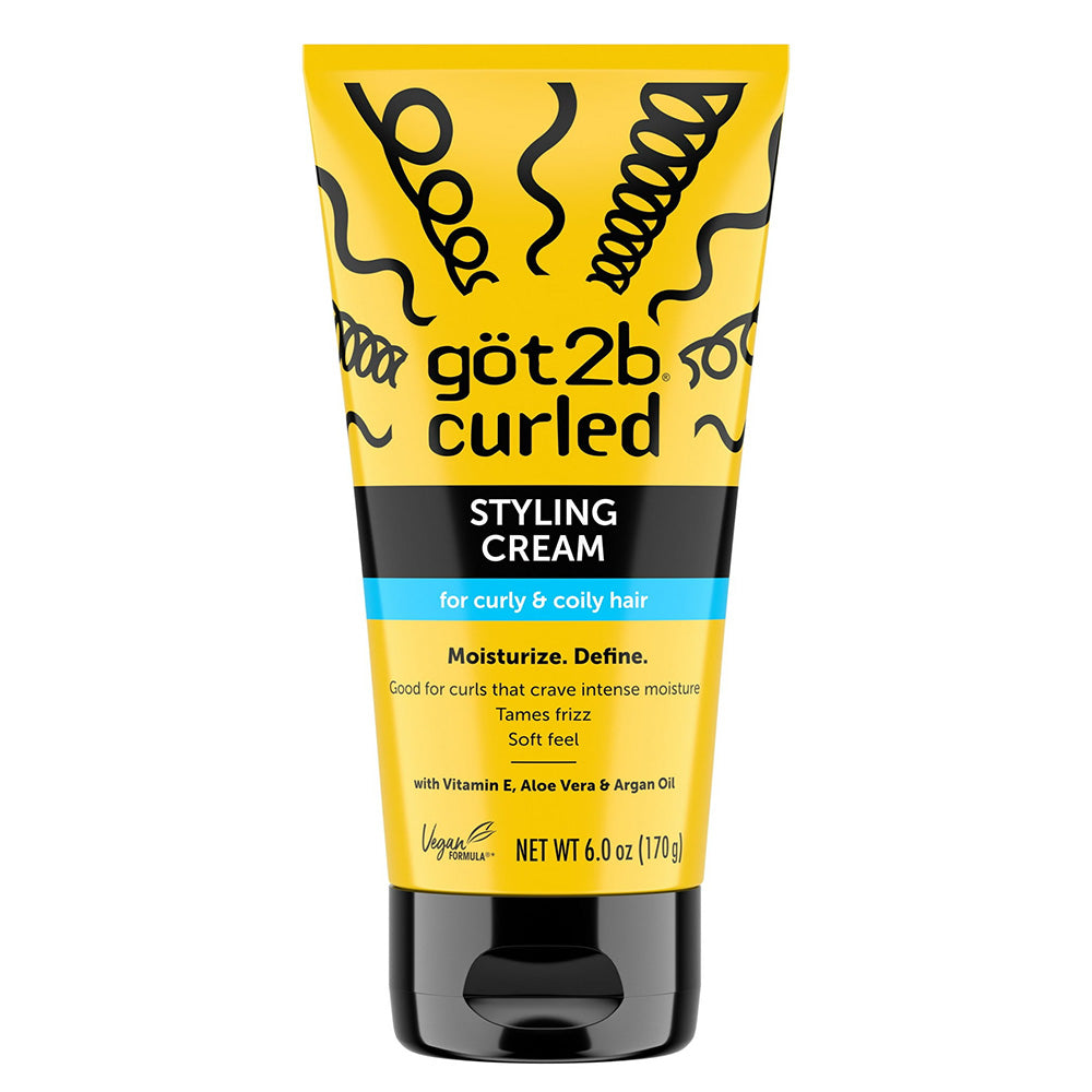 Got2b Curled Styling Cream for Curly and Coily Hair 6Oz (170g)