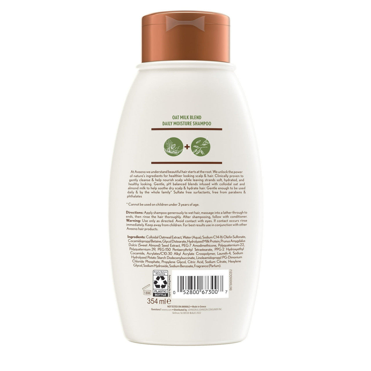 Aveeno Scalp Soothing Oat Milk Blend Hair Shampoo, 12 Oz