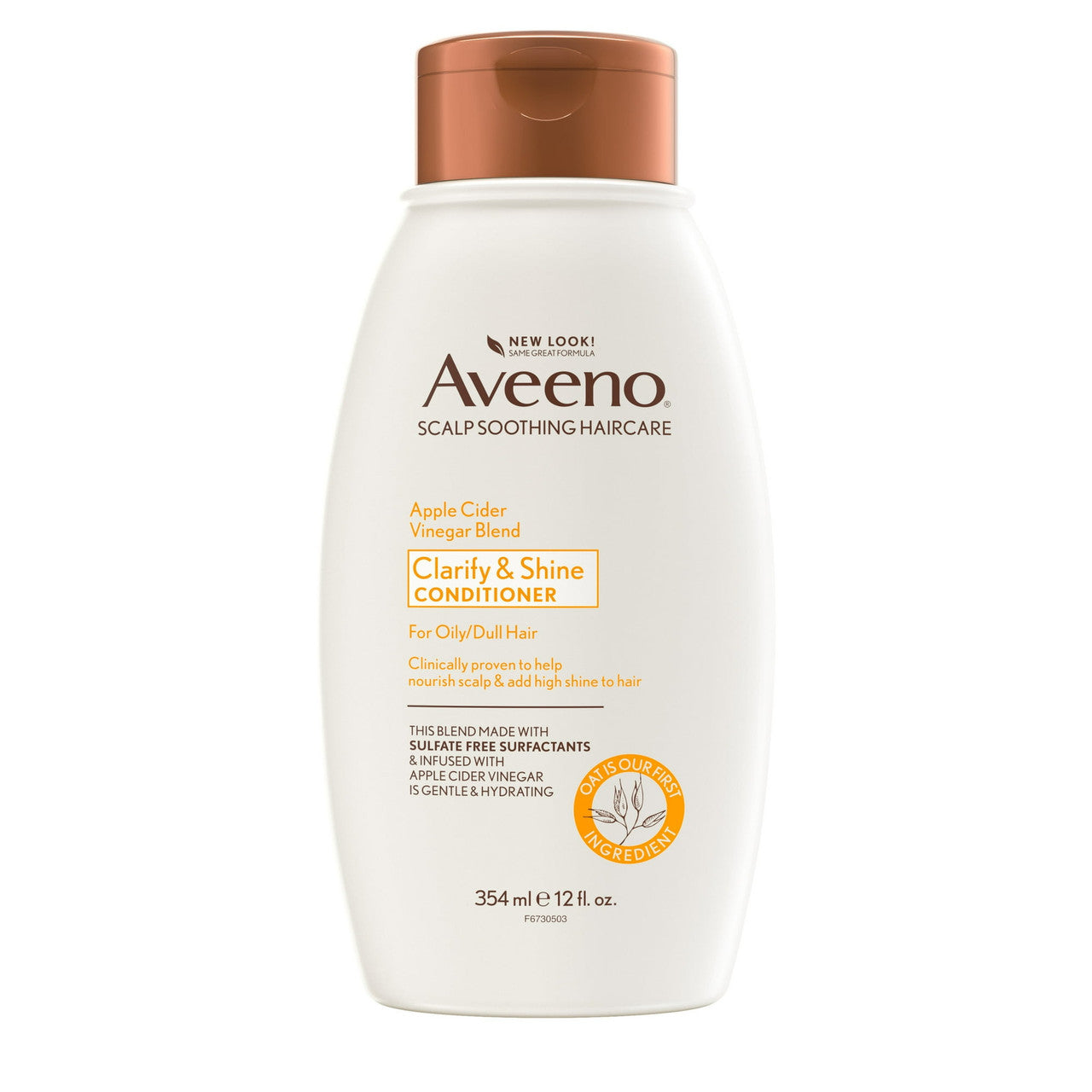 Aveeno Conditioner Apple Cider Vinegar, Shine Boosting, 12 Oz